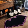 thumbnail image 7 of Ctnporpo Bat Doormat Halloween Floor Rug Halloween Bat Carpet Imitation Door Mat Bathroom Non Mat Purple, 7 of 7