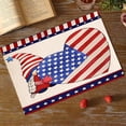thumbnail image 6 of 4th of July Placemats, Independence Day Placemats, Heat-Resistant Cotton Linen Place Mats for Indoor Outdoor Parties Holiday Decoration, 4th of July Party Dining Decoration(A,17.7x11.8in), 6 of 6