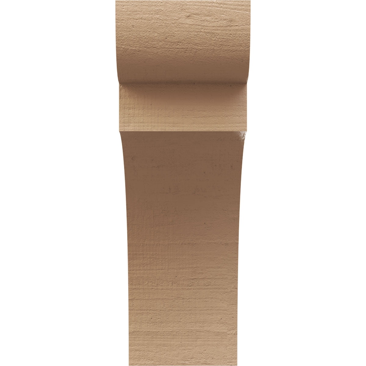 6"W x 12"D x 18"H Classic Yorktown Rough Cedar Woodgrain TimberThane Corbel, Primed Tan