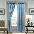 thumbnail image 2 of Dolce Mela Semi-Blackout Curtains Damask Jacquard Grommet, Tall 60x100, by Dolce-Mela, 2 of 5