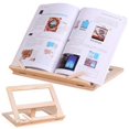 thumbnail image 1 of Soporte versátil para lectura y tableta, soporte para música, caballete para dibujar, organizador de oficina, soporte de estantería de madera, 1 of 5