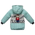 thumbnail image 2 of Richie House Little Boys Blue Bear Embroidery Hooded Padding Jacket 2/3, 2 of 2
