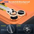 thumbnail image 3 of CASEFIV Camera Lens Protector for iPhone 17 Pro/iPhone 17 Pro Max, Tempered Glass Screen Protector Metal Individual Camera Cover Accessories Case Friendly,Gold, 3 of 6