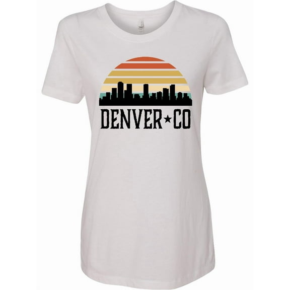 Inktastic Denver Colorado Skyline Vintage Women's T-Shirt