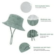 thumbnail image 4 of American Trends Baby Sun Hat UPF 50+ Sun Protection Summer Beach Hat Cute Baby Bucket Hat Wide Brim Toddler Sun Hats for Boys Girls Seaweed Blue Dinosaur XS, 4 of 7