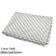 thumbnail image 5 of Abstract Floor Pillow Lounger Cover, Zig Zag Stripes Geometric Minimalist Toned Contemporary Dimension Effects, Nap Mat Printed Fabric Case for 5 Pillows, 88" x 36", Coconut and Grey, by Ambesonne, 5 of 5