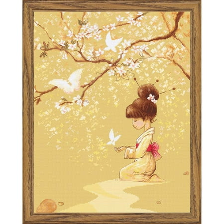 UPC: 4840746022913 | Luca-S The Butterflies Counted Cross-Stitch Kit