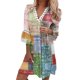 thumbnail image 1 of Gibobby Vestido de gasa de verano para mujer Vestidos de verano para mujer, vestido de estilo étnico 2022, vestido de encaje con cuello de , vestido de manga cu(Verde,CH), 1 of 5