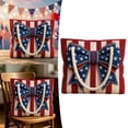 thumbnail image 2 of 250th Anniversary Usa Women's Patriotic Bow Star Quilted Tote Bags Large Capacity Top Handle Shoulder Purses CasualTravel Bags for Women Daily Use, 2 of 9