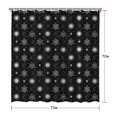thumbnail image 5 of Black White Sun Moon Star Geometry Pattern Shower Curtain 72"x72" ,Bathroom Decorative Shower Curtains Set with 12 Hooks,Modern Waterproof Washable Shower Curtain, 5 of 6