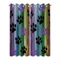thumbnail image 2 of nqOlkjepod Outdoor Curtains for Patio Waterproof, Animals Pow Outdoor Privacy Panels Grommet, Cartoon Colorful Wooden Grain Vintage Blackout Outside Curtains for Porch/Cabana 54"x95", 2 Panels, 2 of 8