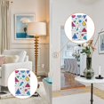 thumbnail image 4 of Yayeee Duplex Wall Plate 1-Gang 4.5"x2.7" Home Receptacle Light Switch Decorative Outlet Cover, Red Retro Pattern, 4 of 7