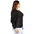 thumbnail image 2 of Blusa de puño cerrado Roman Fashion /Tallas Extras, 1809 (Negro) negro 38 Roman Fashion BL-GR-1809-NEGRO, 2 of 6