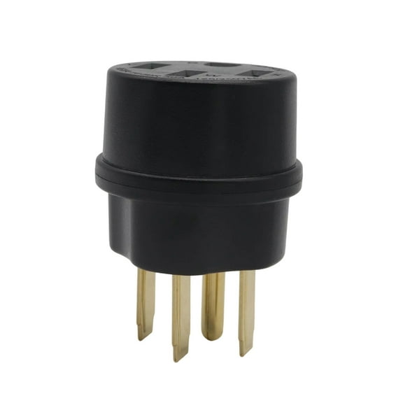 High Power 50A 125/250V Straight Right Angle Plug for NEMA 14-50R Outlets