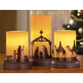 thumbnail image 3 of Set de 3 velas LED sin llama para belén navideño, 3 of 3