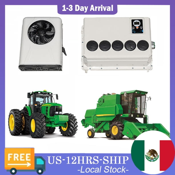 Aspligo 12V 6600 BTU Universal Split Aire Acondicionado, Unidad de CA de Energía Nueva 100% Eléctrica para Camión, Semi Camión, RV, Furgoneta, Camper Van