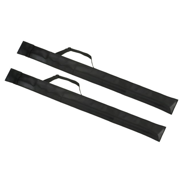 Unique Bargains Sac pour Queue de Piscine de 45 Pouces Sac de Transport pour Queue de Piscine de Rangement pour Bâton de Billard 3/4 Noir Lot de 2