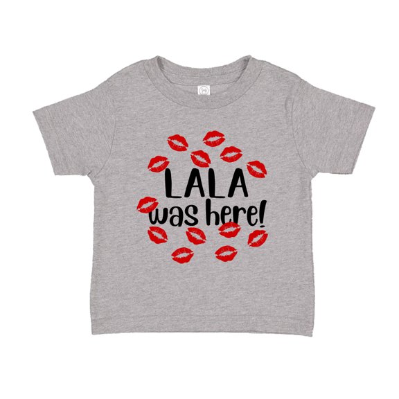 Lala Was Here Toddler T-Shirt 2T Athletic Heather