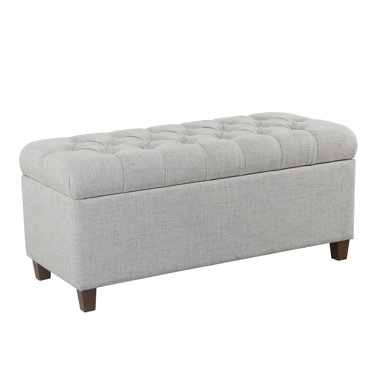 HomePop Ainsley Button Tufted Storage Bench, Multiple Colors