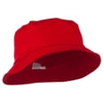 thumbnail image 4 of Big Size Cotton Blend Twill Bucket Hat - Red 2XL-3XL, 4 of 5