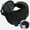Black, variant on Airplane Travel Pillow With Eye Mask, 360° Head Support, Ideal For High-Speed Train, Airplane, Car Use