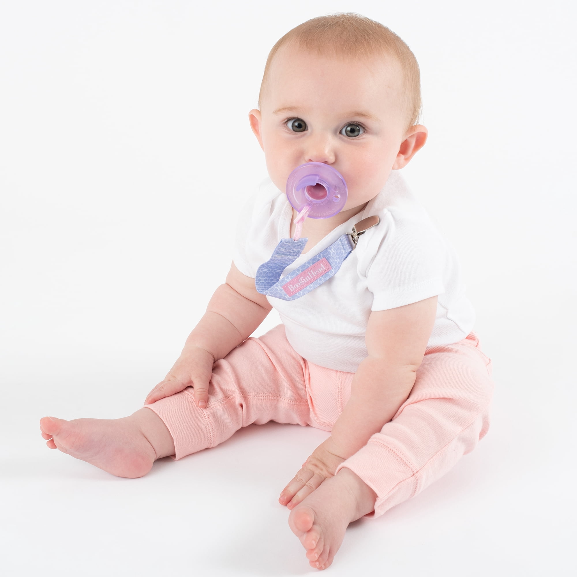 BooginHead Universal Pacifier Holder Stuffed Animal, Infant Toddler Boys and Girls, Unicorn