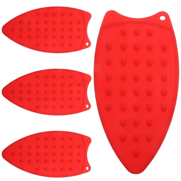 4 Pcs Ironing Mat Board Cover and Pad Heatproof Dining Table Red
