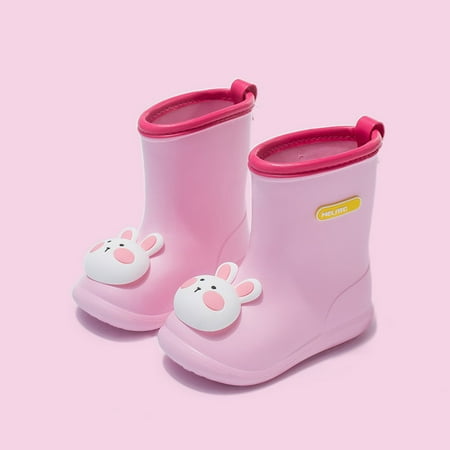 

Fall Outdoor Decorations VEKDONE Children Waterproof Rain Shoes Fashion Cartoon Dinosaur Jelly Color Cotton Cover Boots