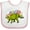 White and Pink, variant on Inktastic Easter Bunny Stegosaurus with Eggs and Pink Ears Boys or Girls Baby Bib