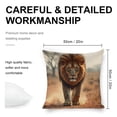 thumbnail image 2 of Forest Lion Linen toss pillowcase Decoration pillowcase Gift preferred 20x20" Cushion cover 2 set Sofa pillowcase Sofa bedroom living room car, 2 of 8