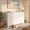 White, variant on 7-Drawer Dresser for Bedroom with Anti-Tip Design, 48" Handle-Free Modern Storage Chest - Premium Engineered Wood Dresser, Black