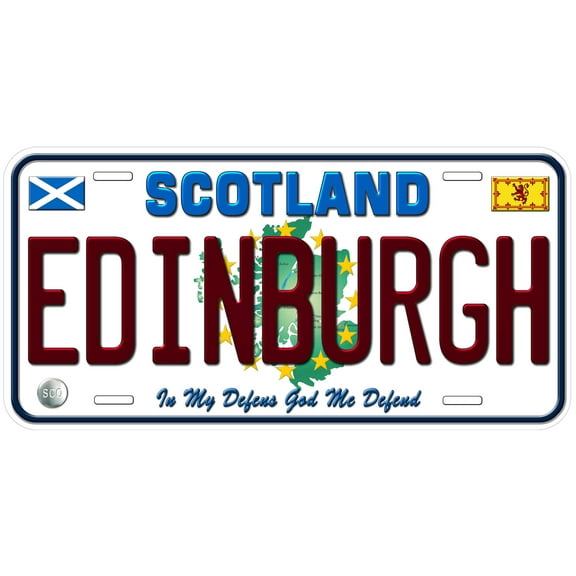 Scotland Edinburgh Custom Novelty Car License Plate