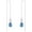 3-Mar-Aquamarine Blue, variant on Infinity Gemstone Threader Earrings Long Chain Drop Earrings 925 Sterling Silver 12 Birthstone Birthday Jewelry Gifts for Women
