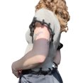 thumbnail image 3 of Biekopu Women Short Sleeve Knitted Tops Summer Drawstring Bandage Basic Crop T-shirts, 3 of 6