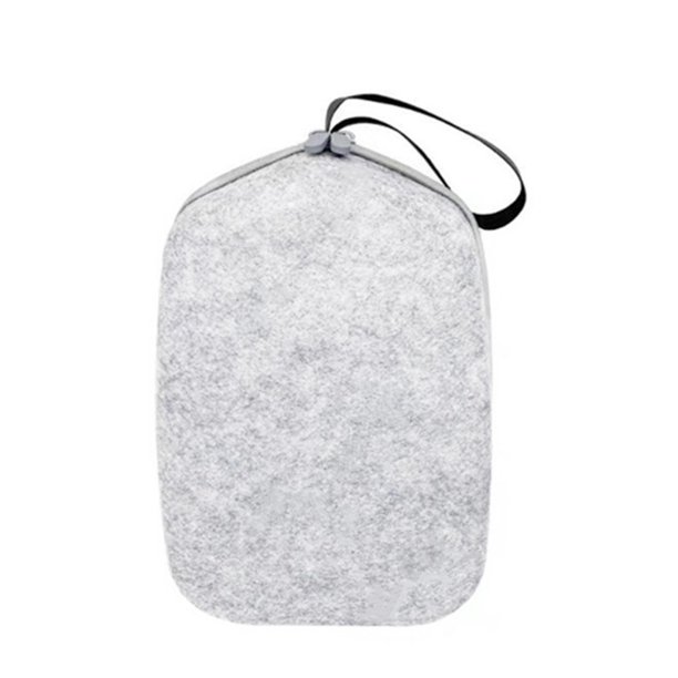 Tholdsy Bolsa de viaje gris de cristal VR, bolsas para auriculares con carcasa táctil, cierre de cremallera, caja de juego, estuche de transporte, Videojuegos y accesorios Gris claro