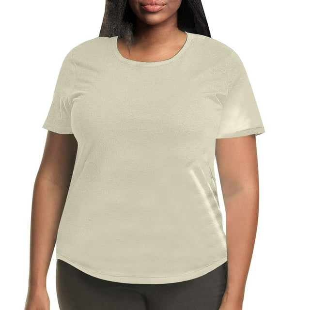 T-shirt à Manches Courtes Col Rond pour Femmes Grande Taille Confortable et Élégant pour un Usage Quotidien
