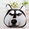 thumbnail image 1 of Personality Creative 3d Big Dog Head Pillow Husky Plush Toy, 1 of 3