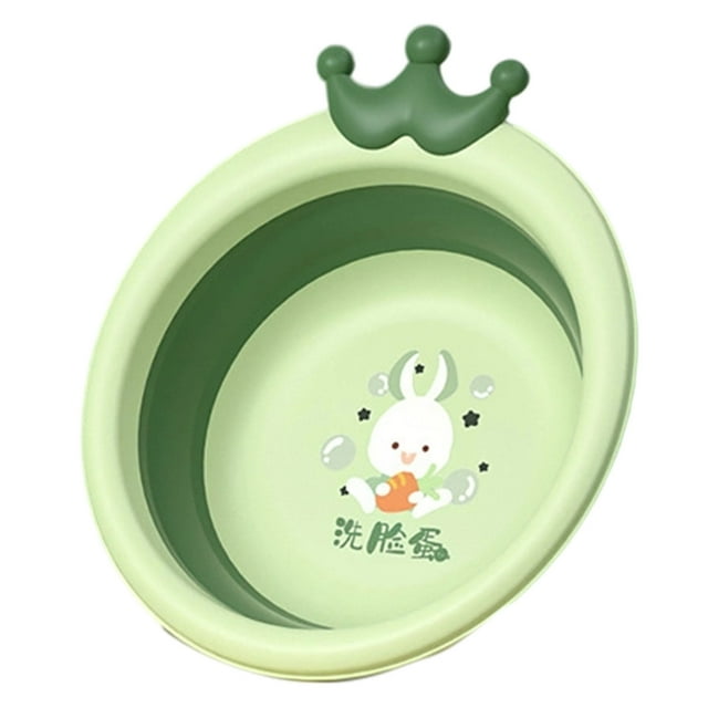 Collapsible Wash Basin Portable Washing Basin With Cartoon Design For Space Saving Foldable Tub For Easy Drying And F Un Bath Activities