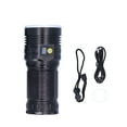 thumbnail image 4 of Travel Flashlight, Portable LED Flashlight USB Electric Torch Aluminum Alloy  for Patrol for Inspection for Hiking for Camping, 4 of 8