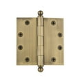 thumbnail image 5 of grandeur hardware 809025 4.5" ball tip heavy duty hinge with square corners, 4.5" x 4.5", bright chrome, 5 of 7