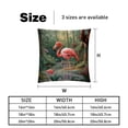 thumbnail image 5 of Flamingo Throw Pillow Covers Covers Set of 2, Velvet Cushion Case with Unique Patterns for Bed Pillows, 16x16 18x18 20x20 Inches,for Various Occasions, 5 of 6