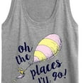 thumbnail image 3 of Dr. Seuss - Oh The Places I'll Go Balloon - Women's Racerback Tank Top, 3 of 6