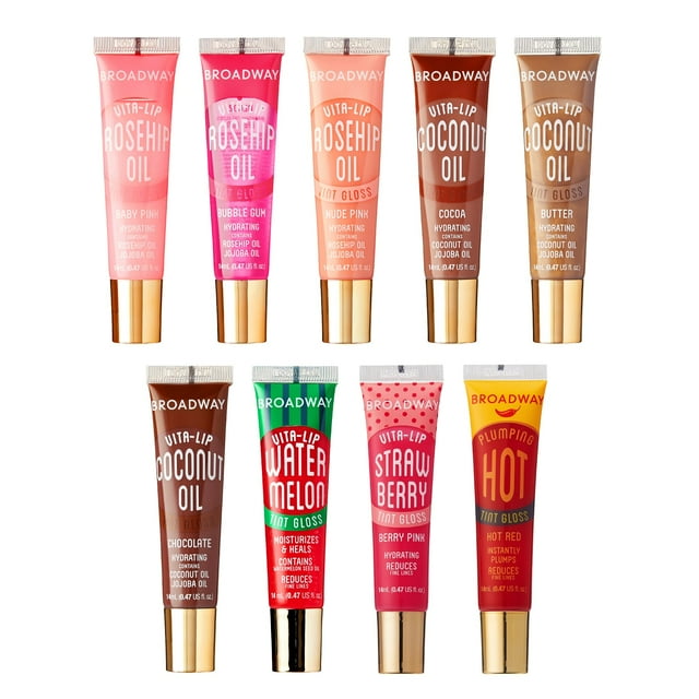 Brillo de labios Ruby Kisses Broadway Vita-Lip Tinted (paquete de 9)