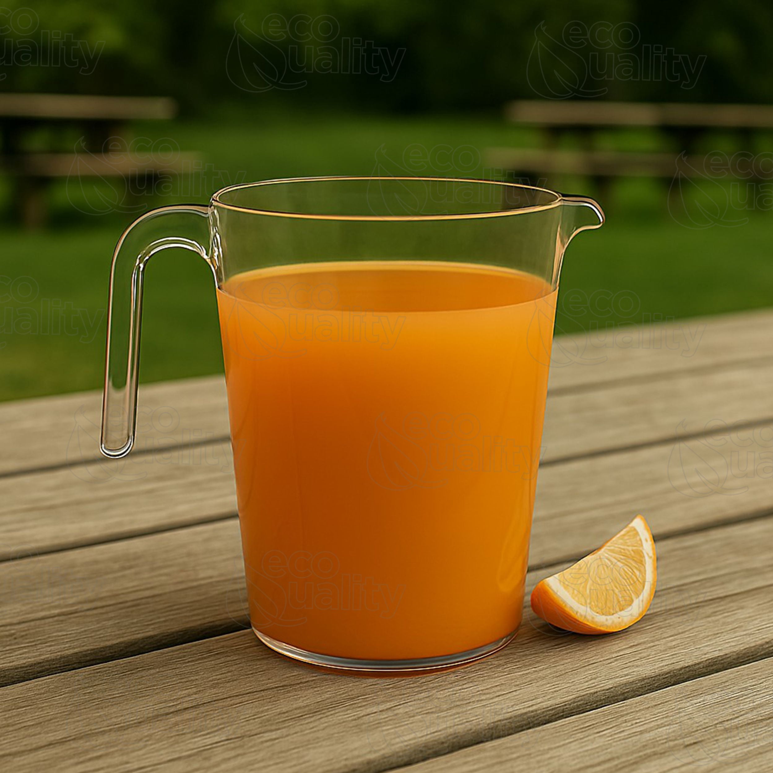 [12 PACK] 60 oz Heavy Duty Crystal Clear Plastic Beverage Pitcher - Break Resistant Beverage Carafe - Great for Restaurants and Catering - Serveware for Water, Cold Drinks, Beer, Lemonade, Sangria…