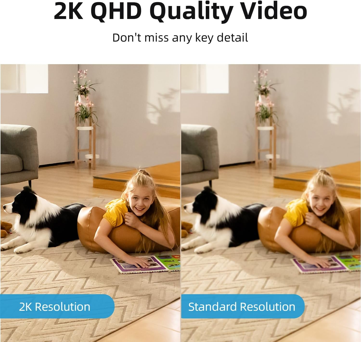 2 indoor security cameras, baby monitor pet camera 360-degree rotation, suitable for home security, with 2.4- router, one-touch call, intelligent motion tracking, infrared night vision, compatible