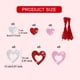 thumbnail image 3 of Cortina de Puerta Roja para Boda, Diseño de Corazón No Tejido, Ideal para Bodas, 3 of 7
