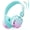 Cyan, variant on Owliwise Kids Headphones Wired with Microphone, 85/94dB Volume Limit Headphones for Kids, Stereo Sound Foldable Headset for School/Tablet, Pink