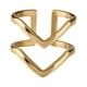 thumbnail image 1 of Anillos de Mujer de Acero Inoxidable LuckyLy Modelo Diane dorado Talla 7, 1 of 7