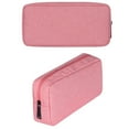 thumbnail image 4 of Bewildely Estuche portátil para bolsa de almacenamiento, organizador de dispositivos USB Digital, Cable para auriculares de viaje Almacenamiento y organización del hogar rosado L, 4 of 6