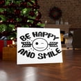 thumbnail image 4 of Inspirational Wall Art Be Happy  And Smile Wall Art Motivation Wall Decor for Home Office Gym Inspiring Success Quote Print Ready to Hang Unframed, 4 of 16
